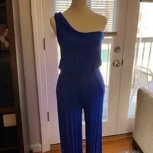 One-Shoulder Blue Guess Jumper